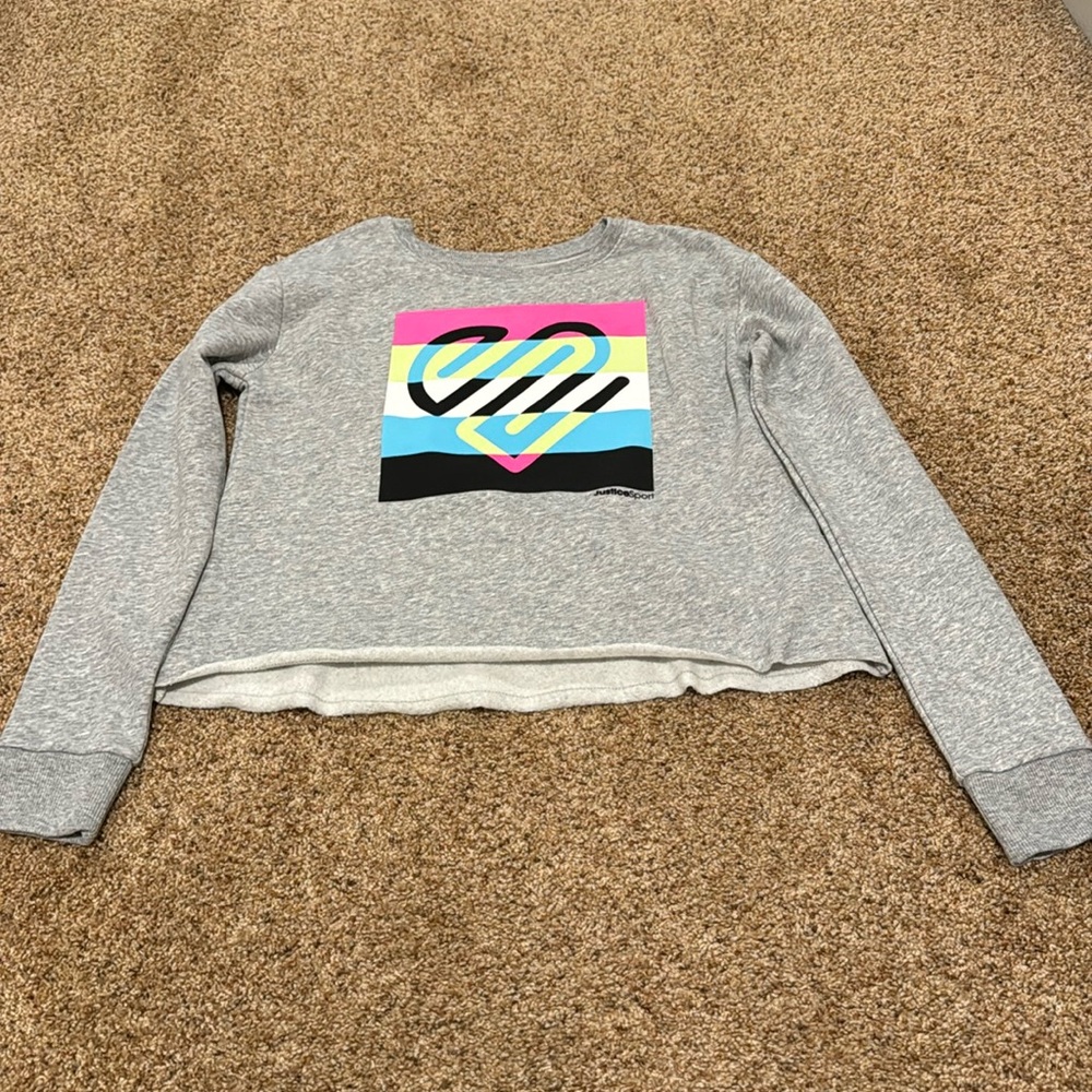 Girls Justice Crewneck Cropped